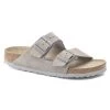 Birkenstock Arizona Soft Footbed Suede Leather - Stone Coin (Narrow Width) -Sandal Style Shop 1020507 77697.1645640225