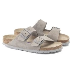 Birkenstock Arizona Soft Footbed Suede Leather - Stone Coin (Narrow Width) 11 Birkenstock Arizona Soft Footbed Suede Leather - Stone Coin (Narrow Width) -Sandal Style Shop 1020507 pair 33378.1645640202