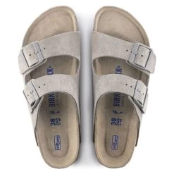 Birkenstock Arizona Soft Footbed Suede Leather - Stone Coin (Narrow Width) 12 Birkenstock Arizona Soft Footbed Suede Leather - Stone Coin (Narrow Width) -Sandal Style Shop 1020507 top 31352.1645640198