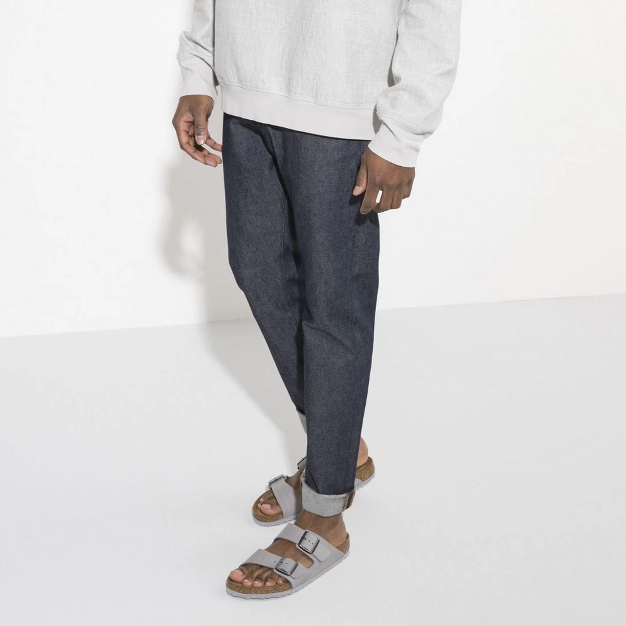 Birkenstock Arizona Soft Footbed Nubuck Leather - Dove Gray (Narrow Width) 8 Birkenstock Arizona Soft Footbed Nubuck Leather - Dove Gray (Narrow Width) - Image 6