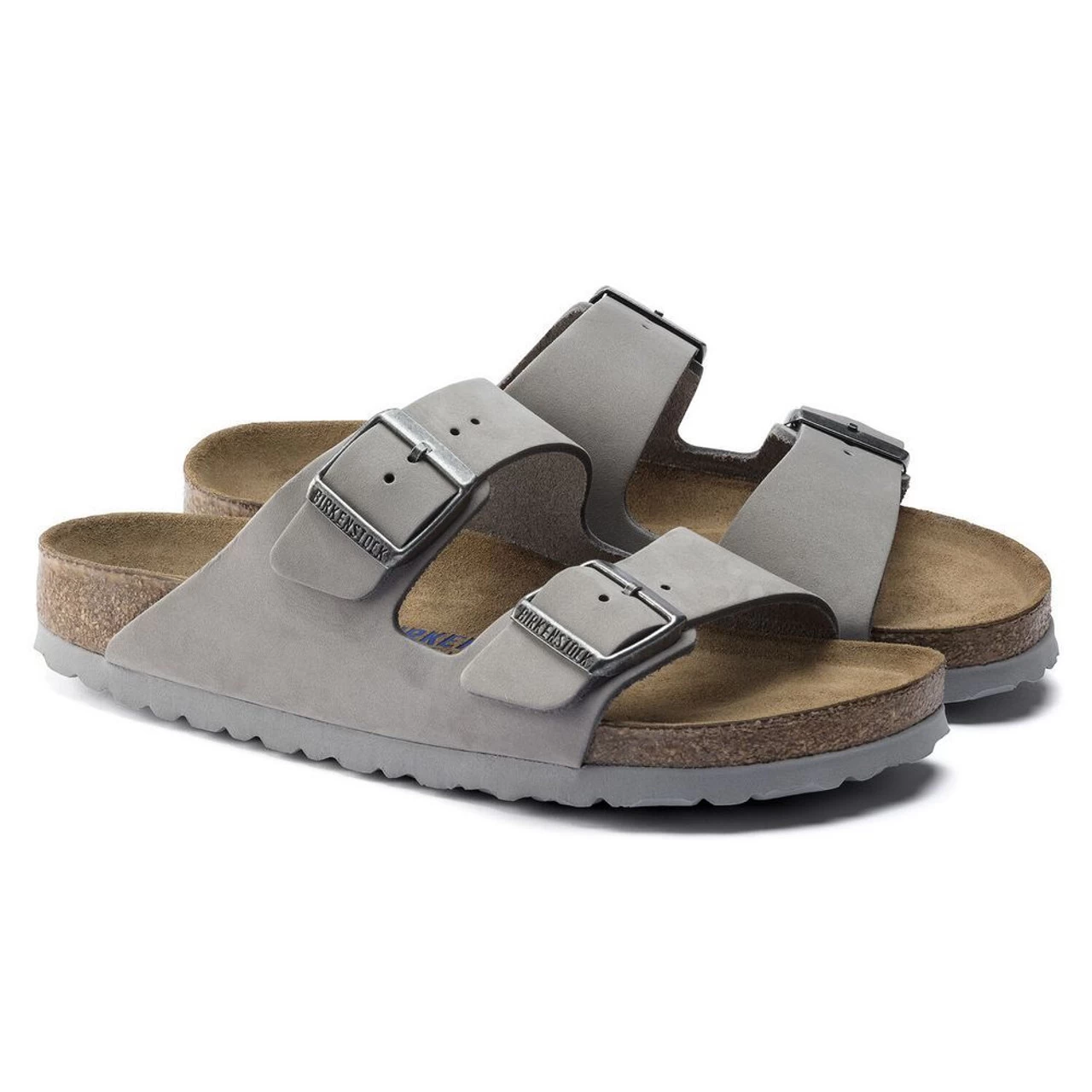 Birkenstock Arizona Soft Footbed Nubuck Leather - Dove Gray (Narrow Width) 5 Birkenstock Arizona Soft Footbed Nubuck Leather - Dove Gray (Narrow Width) - Image 3