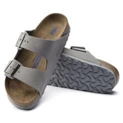 Birkenstock Arizona Soft Footbed Nubuck Leather - Dove Gray (Narrow Width) 14 Birkenstock Arizona Soft Footbed Nubuck Leather - Dove Gray (Narrow Width) -Sandal Style Shop 1020973 sole 56173.1636057357