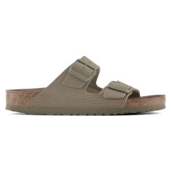 Birkenstock Men's Arizona Vegan Textile - Faded Khaki (Regular Width) -Sandal Style Shop 1023958 side 15207.1681220253
