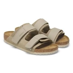 Birkenstock Uji Nubuck/Suede Leather - Taupe (Regular Width) -Sandal Style Shop 1025690 pair 79066.1691081308