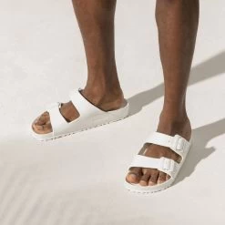 Birkenstock Arizona Essentials EVA - White (Narrow Width) 15 Birkenstock Arizona Essentials EVA - White (Narrow Width) -Sandal Style Shop 129441 f closeup m 16194.1673467418
