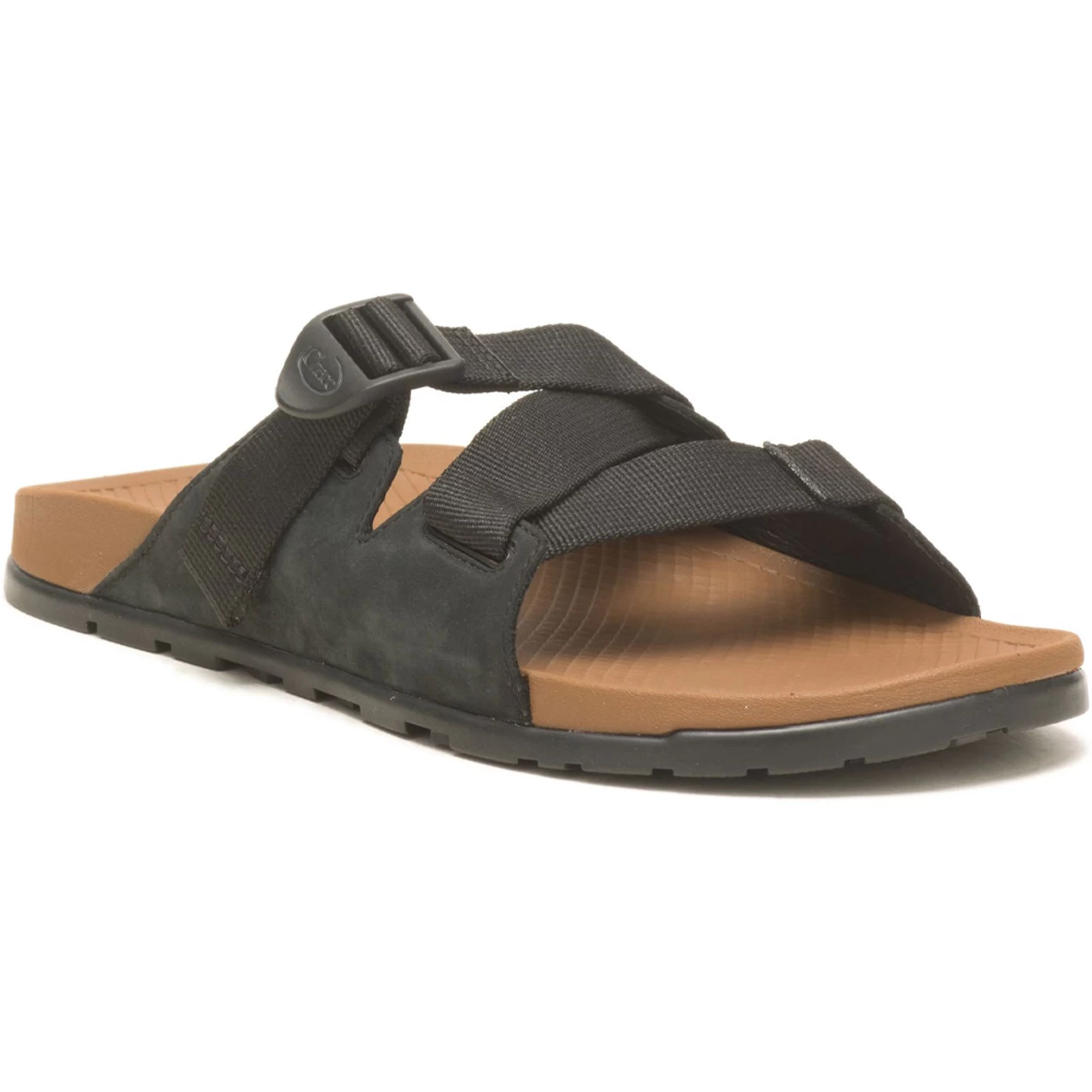 Chaco Men's Lowdown Leather Slide - Black 4 Chaco Men's Lowdown Leather Slide - Black - Image 2
