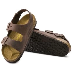 Birkenstock Men's Milano Oiled Leather - Habana (Regular Width) -Sandal Style Shop 2 62170.1559234608