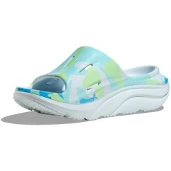 HOKA ONE ONE Unisex Ora Recovery Slide 3 - Illusion / Cloudless -Sandal Style Shop 2 80212.1715965255
