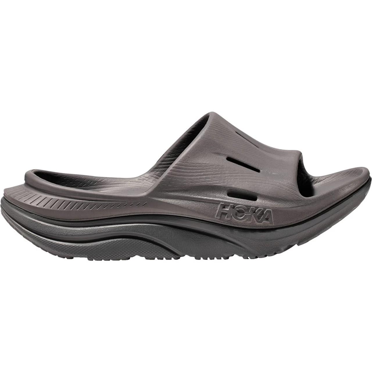HOKA ONE ONE Unisex Ora Recovery Slide 3 - Grey / Grey 3 HOKA ONE ONE Unisex Ora Recovery Slide 3 - Grey / Grey
