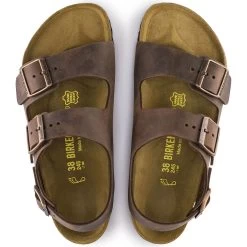 Birkenstock Men's Milano Oiled Leather - Habana (Regular Width) -Sandal Style Shop 3 48413.1559234611