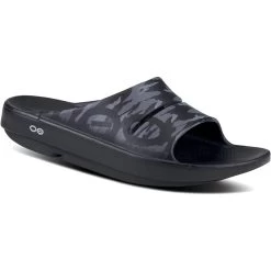 OOFOS OOahh Sport Slide Sandal - Black Camo