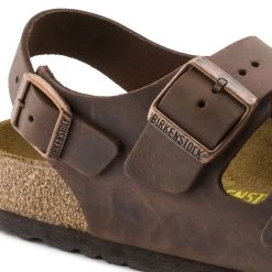 Birkenstock Men's Milano Oiled Leather - Habana (Regular Width) -Sandal Style Shop 5 16858.1559234604