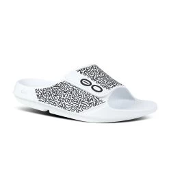 OOFOS OOahh Sport Flex Limited - White Labyrinth