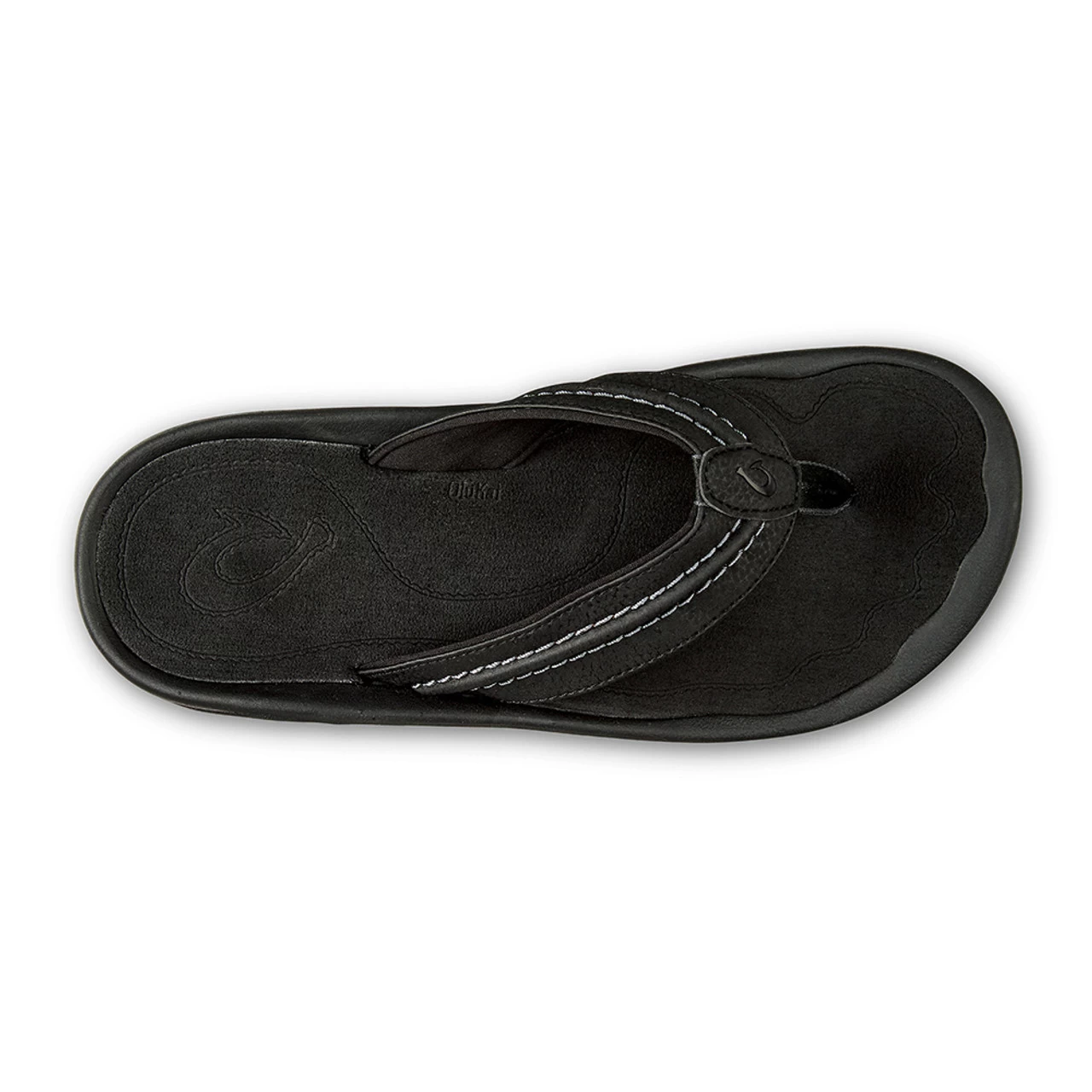 Olukai Men's Hokua - Black / Dark Shadow 4 Olukai Men's Hokua - Black / Dark Shadow - Image 2