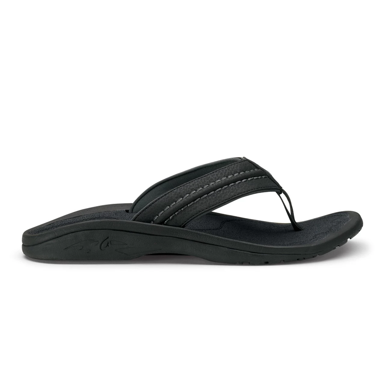Olukai Men's Hokua - Black / Dark Shadow 3 Olukai Men's Hokua - Black / Dark Shadow